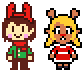Chara Holiday and Noelle Holiday sprites